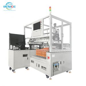 百耐信圓柱鋰電池自動貼紙掃碼分選收料機(jī)MFS-10HM-ZDSL