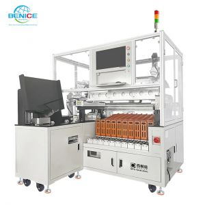 百耐信圓柱鋰電池自動貼紙掃碼分選收料機(jī)MFS-10HM-ZDSL