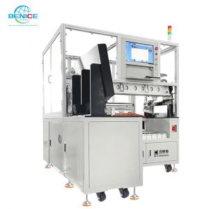 百耐信圓柱鋰電池自動貼紙掃碼分選收料機(jī)MFS-10HM-ZDSL
